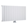 Radiatore di Design Orizzontale Bianco 600mm Aurora - Disponibile in Diverse Misure
