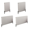 Radiatore di Design Orizzontale Bianco 600mm Revive Air - Disponible in Diverse Misure