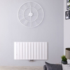 Radiatore di Design Orizzontale Bianco in Alluminio - 600 x 1135mm - 1384W - Aurora