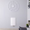 Radiatore di Design Orizzontale Bianco in Alluminio - 600 x 375mm - 461W - Aurora
