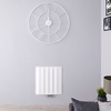 Radiatore di Design Orizzontale Bianco in Alluminio - 600 x 565mm - 692W - Aurora