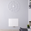 Radiatore di Design Orizzontale Bianco in Alluminio - 600 x 755mm - 922W - Aurora