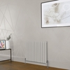 Radiatore di Design Orizzontale Bianco (Pearl White) - Colonne Ovali - Revive