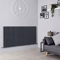 Radiatore di Design Orizzontale Doppio - Antracite - 800mm x 1652mm - 3152 Watt