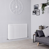 Radiatore di Design Orizzontale Doppio - Bianco - 800mm x 1180mm - 2252 Watt