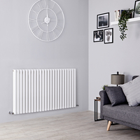 Radiatore di Design Orizzontale Doppio - Bianco - 800mm x 1416mm - 2702Watt