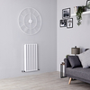 Radiatore di Design Orizzontale Doppio - Bianco - 800mm x 413mm - 788 Watt