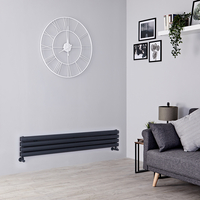 Radiatore di Design Orizzontale Doppio 1392W - 236 x 1400mm - Antracite - Revive