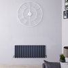 Radiatore di Design Orizzontale Doppio Antracite - 400 x 1000mm - 1052W - Revive