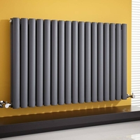 Radiatore di Design Orizzontale Doppio Antracite - 635 x 1000mm - 1584W - Revive