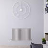 Radiatore di Design Orizzontale Doppio Grigio Chiaro - 635 x 1000mm - 1584W - Revive