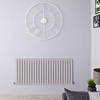 Radiatore di Design Orizzontale Doppio Grigio Chiaro - 635 x 1411mm - 2236W - Revive