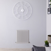 Radiatore di Design Orizzontale Doppio Grigio Chiaro - 635 x 595mm - 932W - Revive