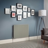 Radiatore di Design Orizzontale Doppio Verde Salvia Revive - Disponibile in Diverse Misure