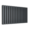 Radiatore di Design Orizzontale Piatto - 595mm x 1050mm - Doppio Pannello - Antracite