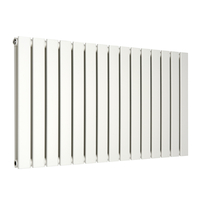 Radiatore di Design Orizzontale Piatto - 595mm x 1050mm - Doppio Pannello - Bianco