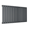 Radiatore di Design Orizzontale Piatto - 595mm x 1050mm - Pannello Singolo - Antracite
