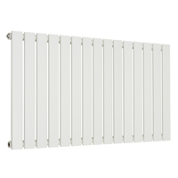 Radiatore di Design Orizzontale Piatto - 595mm x 1050mm - Pannello Singolo - Bianco