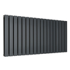 Radiatore di Design Orizzontale Piatto - 595mm x 1260mm - Doppio Pannello - Antracite