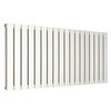 Radiatore di Design Orizzontale Piatto - 595mm x 1260mm - Doppio Pannello - Bianco