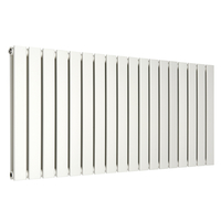 Radiatore di Design Orizzontale Piatto - 595mm x 1260mm - Doppio Pannello - Bianco