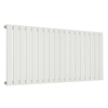 Radiatore di Design Orizzontale Piatto - 595mm x 1260mm - Pannello Singolo - Bianco