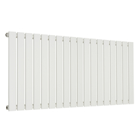 Radiatore di Design Orizzontale Piatto - 595mm x 1260mm - Pannello Singolo - Bianco
