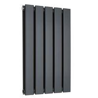 Radiatore di Design Orizzontale Piatto - 595mm x 350mm - Doppio Pannello - Antracite