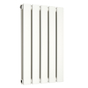 Radiatore di Design Orizzontale Piatto - 595mm x 350mm - Doppio Pannello - Bianco