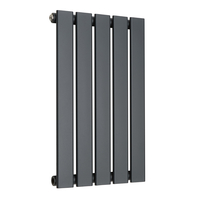 Radiatore di Design Orizzontale Piatto - 595mm x 350mm - Pannello Singolo - Antracite