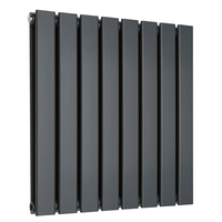 Radiatore di Design Orizzontale Piatto - 595mm x 360mm - Doppio Pannello - Antracite