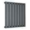 Radiatore di Design Orizzontale Piatto - 595mm x 360mm - Pannello Singolo - Antracite