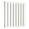 Radiatore di Design Orizzontale Piatto - 595mm x 560mm - Doppio Pannello - Bianco