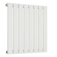 Radiatore di Design Orizzontale Piatto - 595mm x 560mm - Pannello Singolo - Bianco