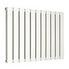 Radiatore di Design Orizzontale Piatto - 595mm x 770mm - Doppio Pannello - Bianco