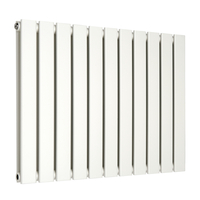 Radiatore di Design Orizzontale Piatto - 595mm x 770mm - Doppio Pannello - Bianco