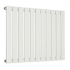Radiatore di Design Orizzontale Piatto - 595mm x 770mm - Pannello Singolo - Bianco