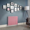 Radiatore di Design Orizzontale Rosa - Alto 635mm - Scelta di Larghezze - Delta