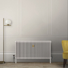 Radiatore di Design Orizzontale Tradizionale Triplo - Bianco (Pearl White) - Regent
