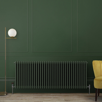 Radiatore di Design Orizzontale Tradizionale Triplo - Verde (Evergreen) - 600 x 1595 x 100mm - Regent
