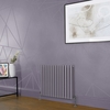 Radiatore di Design Orizzontale Viola (Dahlia Purple) - Colonne Ovali - Revive