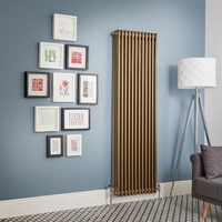 Radiatore di Design Verticale - Bronzo Metallico - 1800mm x 290mm - 1169W
