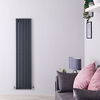 Radiatore di Design Verticale Antracite - 1600 x 354mm - 1193W - Sloane