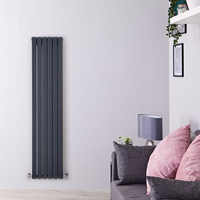 Radiatore di Design Verticale Antracite - 1600 x 354mm - 1193W - Sloane
