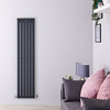 Radiatore di Design Verticale Antracite - 1780 x 354mm - 897W - Sloane