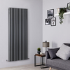 Radiatore di Design Verticale Antracite - Doppio Pannello - 1780mm x 708mm - 2803 Watt
