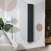 Radiatore di Design Verticale Antracite a Piastra (Pannello Singolo) - 1800mm x 300mm - Attacco Centrale