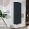 Radiatore di Design Verticale Antracite a Piastra (Pannello Singolo) - 1800mm x 700mm - Attacco Centrale