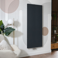 Radiatore di Design Verticale Antracite a Piastra (Pannello Singolo) - 1800mm x 700mm - Attacco Centrale