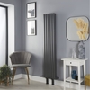 Radiatore di Design Verticale Antracite con Piedini In Diverse Misure - Revive